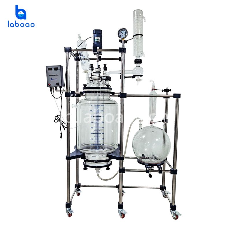 100L結晶化フィルタージャケット付きガラス反応器