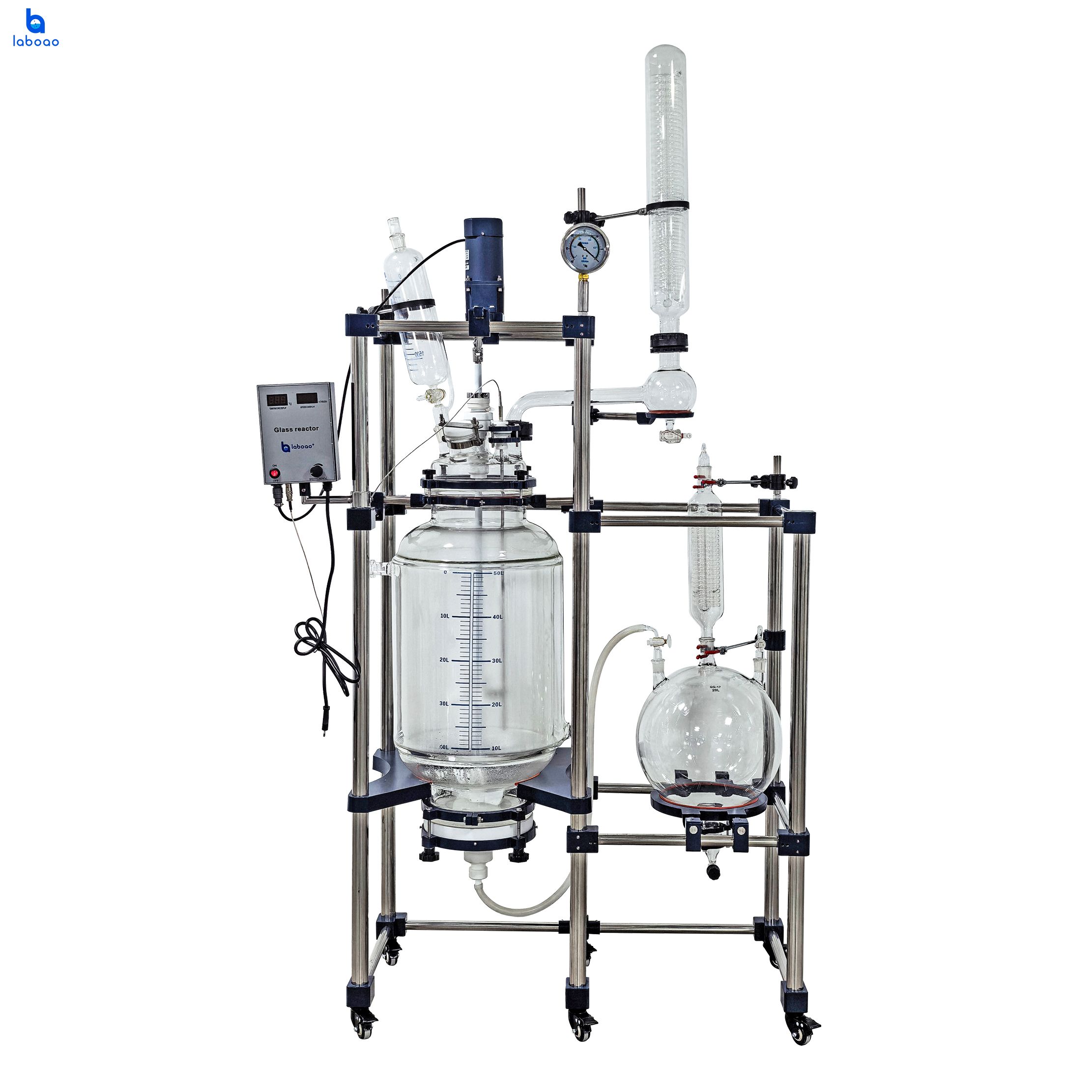 CBD分離物用の50L80Lラボ結晶化フィルターリアクター